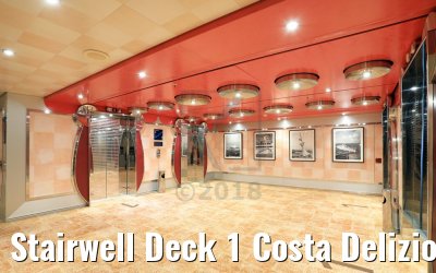 Stairwell Deck 1 Costa Deliziosa