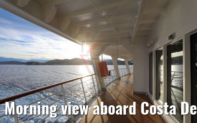 Morning view aboard Costa Deliziosa