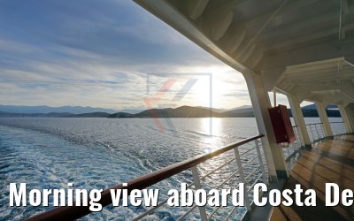 Morning view aboard Costa Deliziosa