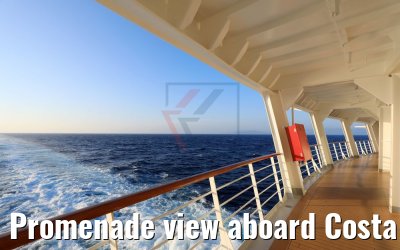 Promenade view aboard Costa Deliziosa