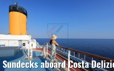 Sundecks aboard Costa Deliziosa