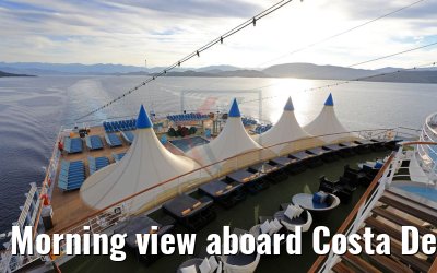 Morning view aboard Costa Deliziosa