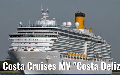 Costa Cruises MV "Costa Deliziosa" departing Amsterdam, 27. June 2011