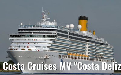 Costa Cruises MV "Costa Deliziosa" departing Amsterdam, 27. June 2011