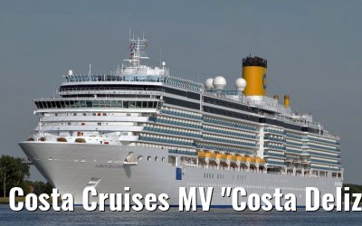 Costa Cruises MV "Costa Deliziosa" departing Amsterdam, 27. June 2011