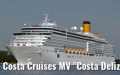 Costa Cruises MV "Costa Deliziosa" departing Amsterdam, 27. June 2011