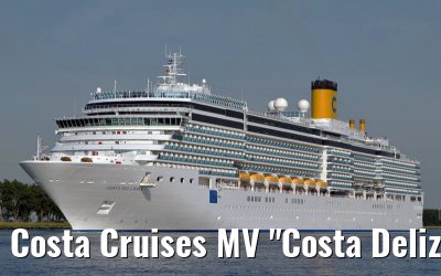 Costa Cruises MV "Costa Deliziosa" departing Amsterdam, 27. June 2011