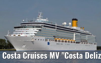 Costa Cruises MV "Costa Deliziosa" departing Amsterdam, 27. June 2011