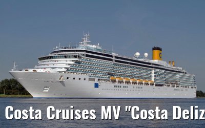 Costa Cruises MV "Costa Deliziosa" departing Amsterdam, 27. June 2011