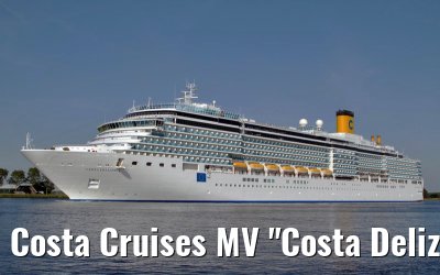 Costa Cruises MV "Costa Deliziosa" departing Amsterdam, 27. June 2011