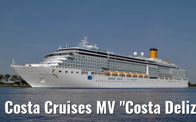Costa Cruises MV "Costa Deliziosa" departing Amsterdam, 27. June 2011