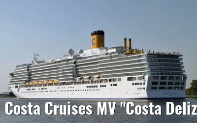 Costa Cruises MV "Costa Deliziosa" departing Amsterdam, 27. June 2011