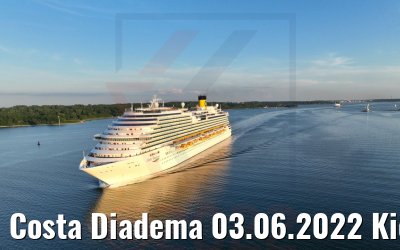 Costa Diadema 03.06.2022 Kieler Förde