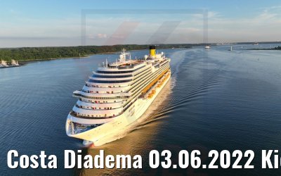 Costa Diadema 03.06.2022 Kieler Förde
