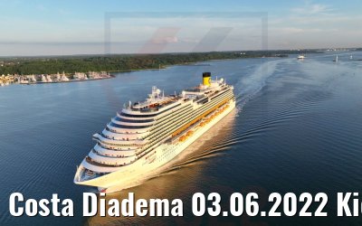 Costa Diadema 03.06.2022 Kieler Förde