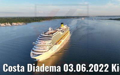 Costa Diadema 03.06.2022 Kieler Förde