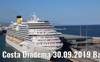 Costa Diadema 30.09.2019 Barcelona / Photo: M. Barzantny