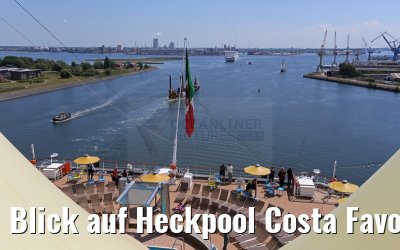 Blick auf Heckpool Costa Favolosa