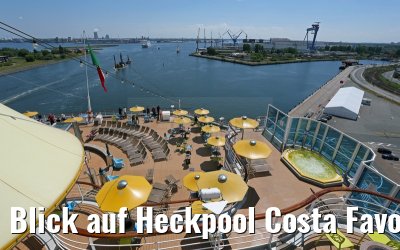 Blick auf Heckpool Costa Favolosa