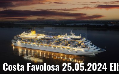 Costa Favolosa 25.05.2024 Elbe