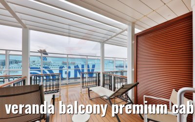 veranda balcony premium cabin 5228 cat. PB Costa Firenze
