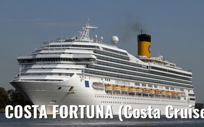 COSTA FORTUNA (Costa Cruises) departing Amsterdam - September 04, 2012