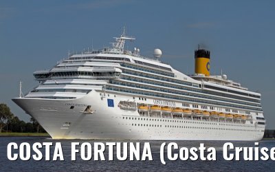 COSTA FORTUNA (Costa Cruises) departing Amsterdam - September 04, 2012