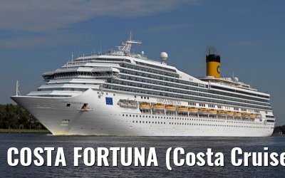 COSTA FORTUNA (Costa Cruises) departing Amsterdam - September 04, 2012