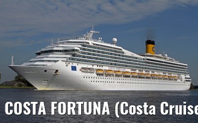 COSTA FORTUNA (Costa Cruises) departing Amsterdam - September 04, 2012