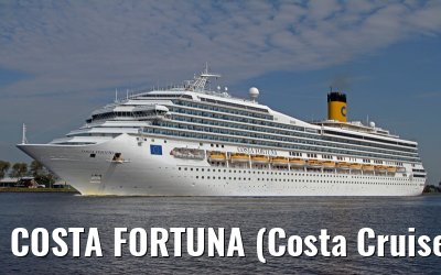 COSTA FORTUNA (Costa Cruises) departing Amsterdam - September 04, 2012