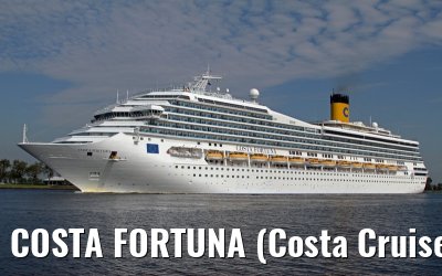 COSTA FORTUNA (Costa Cruises) departing Amsterdam - September 04, 2012