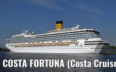 COSTA FORTUNA (Costa Cruises) departing Amsterdam - September 04, 2012