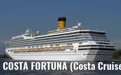 COSTA FORTUNA (Costa Cruises) departing Amsterdam - September 04, 2012