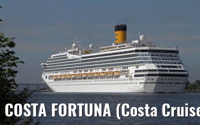 COSTA FORTUNA (Costa Cruises) departing Amsterdam - September 04, 2012