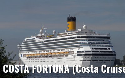 COSTA FORTUNA (Costa Cruises) departing Amsterdam - September 04, 2012