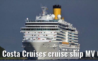 Costa Cruises cruise ship MV Costa Luminosa departing Amsterdam, 16. June 2009