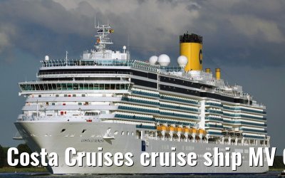 Costa Cruises cruise ship MV Costa Luminosa departing Amsterdam, 16. June 2009