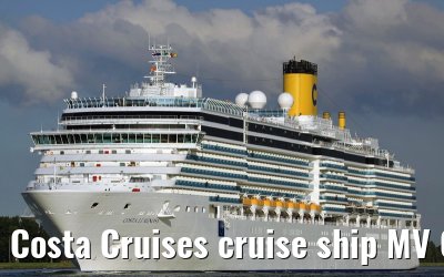 Costa Cruises cruise ship MV Costa Luminosa departing Amsterdam, 16. June 2009