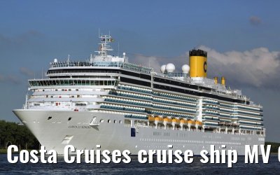 Costa Cruises cruise ship MV Costa Luminosa departing Amsterdam, 16. June 2009