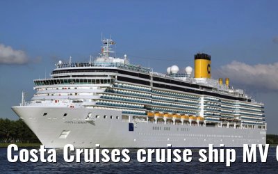 Costa Cruises cruise ship MV Costa Luminosa departing Amsterdam, 16. June 2009