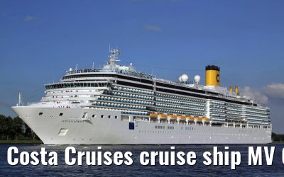 Costa Cruises cruise ship MV Costa Luminosa departing Amsterdam, 16. June 2009