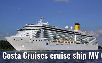 Costa Cruises cruise ship MV Costa Luminosa departing Amsterdam, 16. June 2009