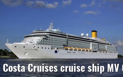 Costa Cruises cruise ship MV Costa Luminosa departing Amsterdam, 16. June 2009