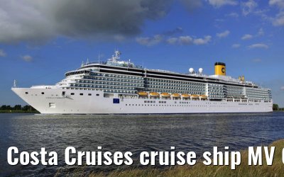 Costa Cruises cruise ship MV Costa Luminosa departing Amsterdam, 16. June 2009