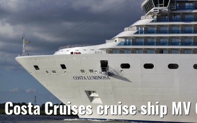 Costa Cruises cruise ship MV Costa Luminosa departing Amsterdam, 16. June 2009