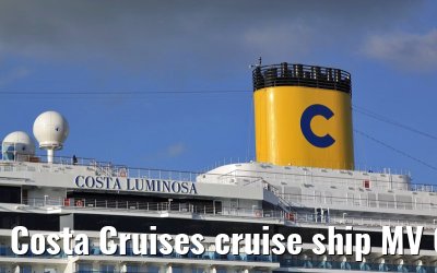 Costa Cruises cruise ship MV Costa Luminosa departing Amsterdam, 16. June 2009