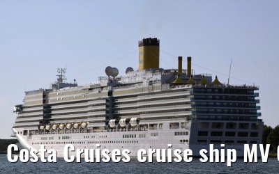 Costa Cruises cruise ship MV Costa Luminosa departing Amsterdam, 16. June 2009