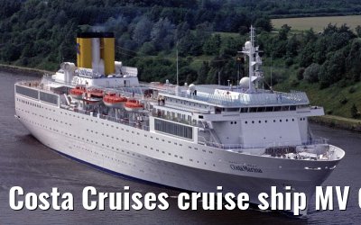 Costa Cruises cruise ship MV Costa Marina, Kiel Canal, 08. June 1997