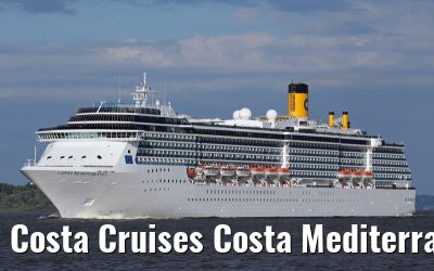 Costa Cruises Costa Mediterranea departing port of Hamburg, 11. June 2014