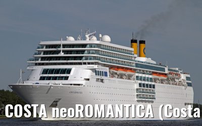 COSTA neoROMANTICA (Costa Crociere) outbound port of Amsterdam - Aug. 12, 2012